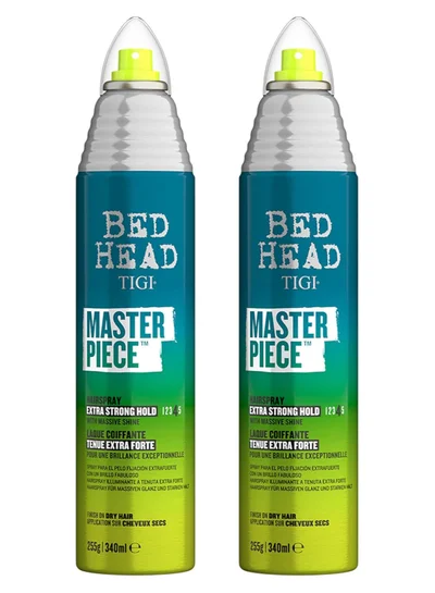 Bed Head Tigi Masterpiece Hairpsray Extra Strong Hold with Massive Shine - 2 Pack