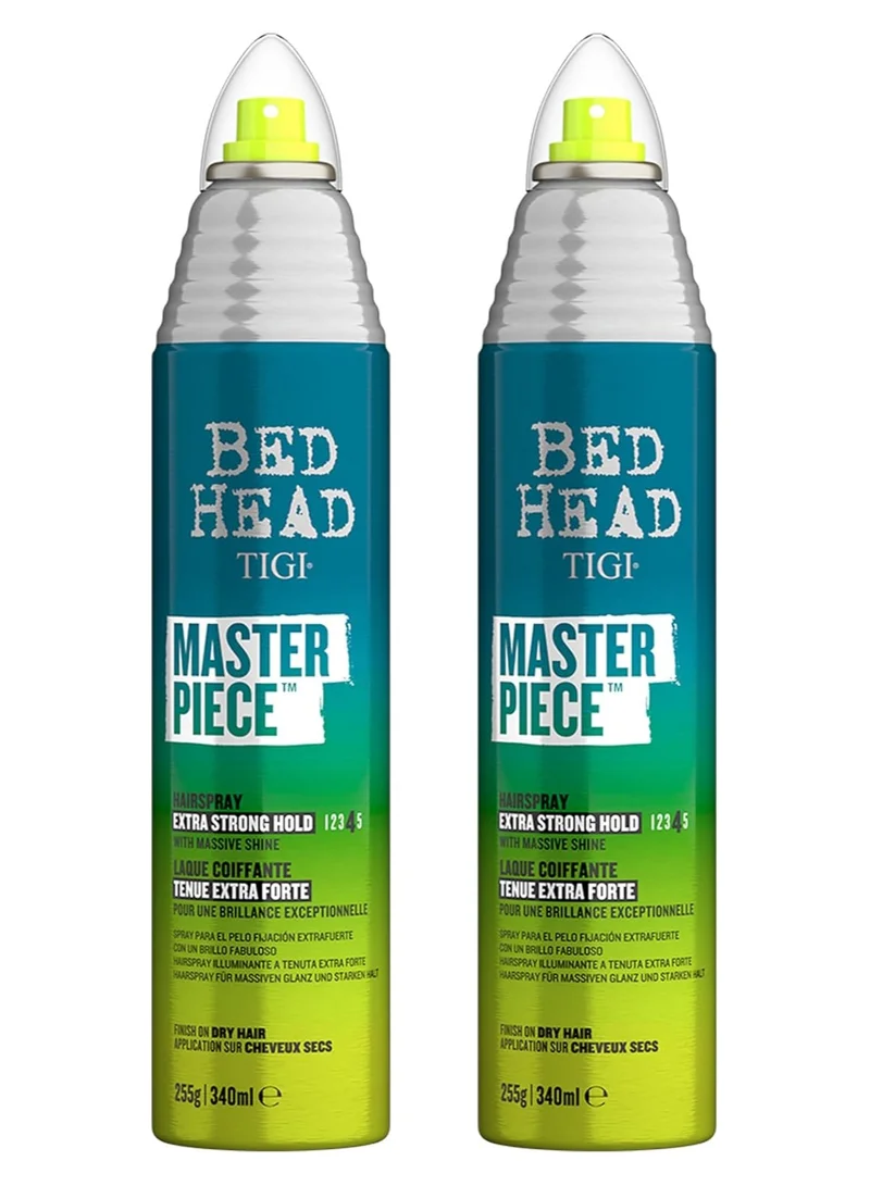 Bed Head Tigi Masterpiece Hairpsray Extra Strong Hold with Massive Shine - 2 Pack