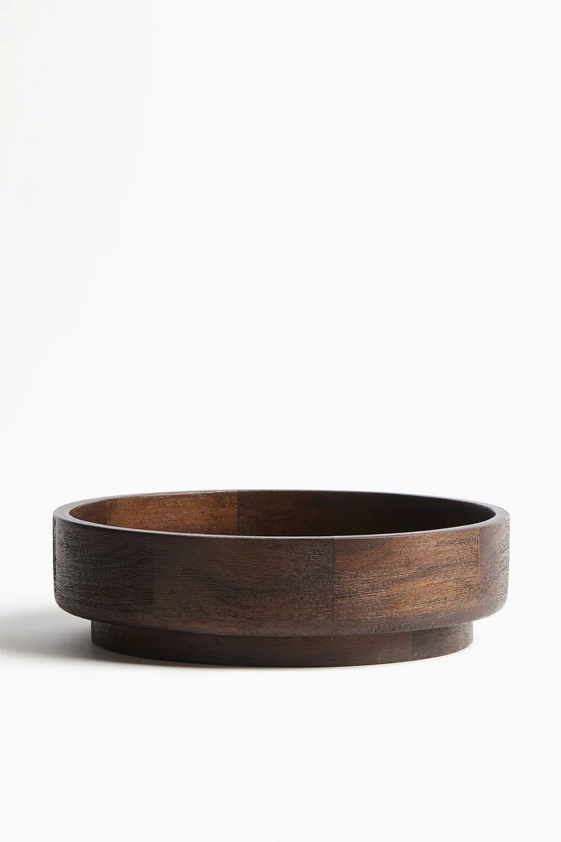 H&M Large mango wood bowl