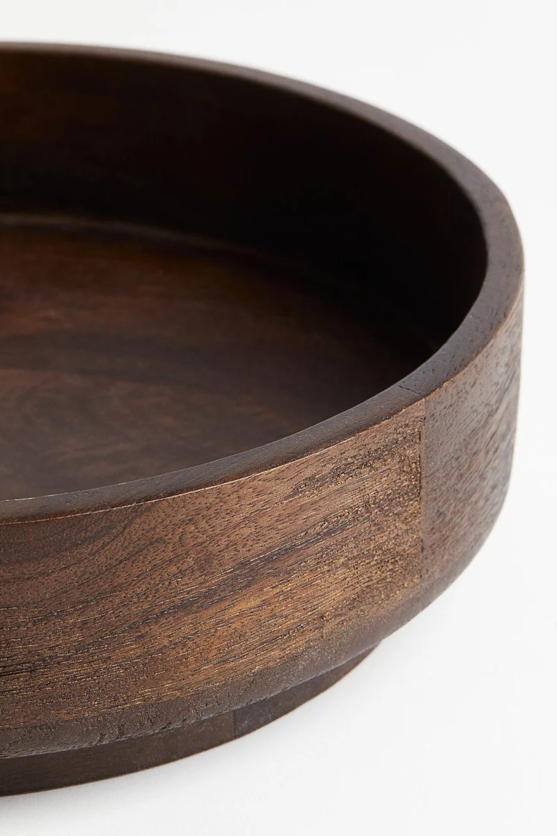 H&M Large mango wood bowl