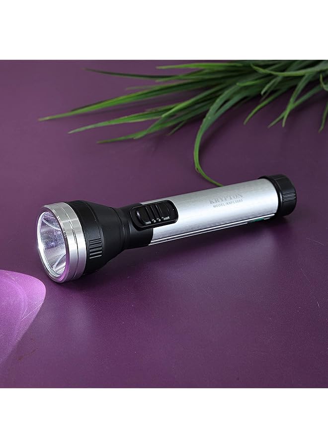 KRYPTON Rechargeable LED Flashlight High Power Flashlight Super Bright Torch Light Built in 3.7V 1200mAh Battery 15 Hour Working time 2 Years Warranty  - Image 5
