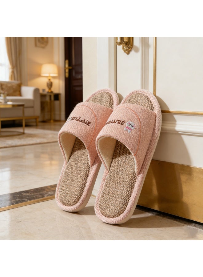 NIBEMINENT Slippers for Men Memory Foam House Bedroom Slippers with Thick Sole Non-Slip Soft Slippers Open Toe Women's Bath Slipper House Sandals for Indoor & Outdoor - Image 4