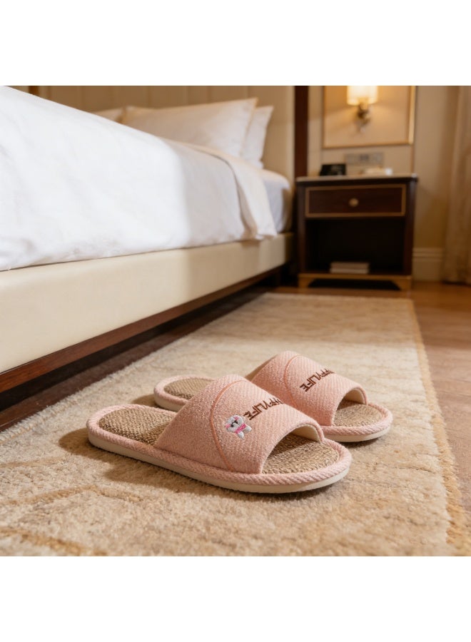 NIBEMINENT Slippers for Men Memory Foam House Bedroom Slippers with Thick Sole Non-Slip Soft Slippers Open Toe Women's Bath Slipper House Sandals for Indoor & Outdoor - Image 2