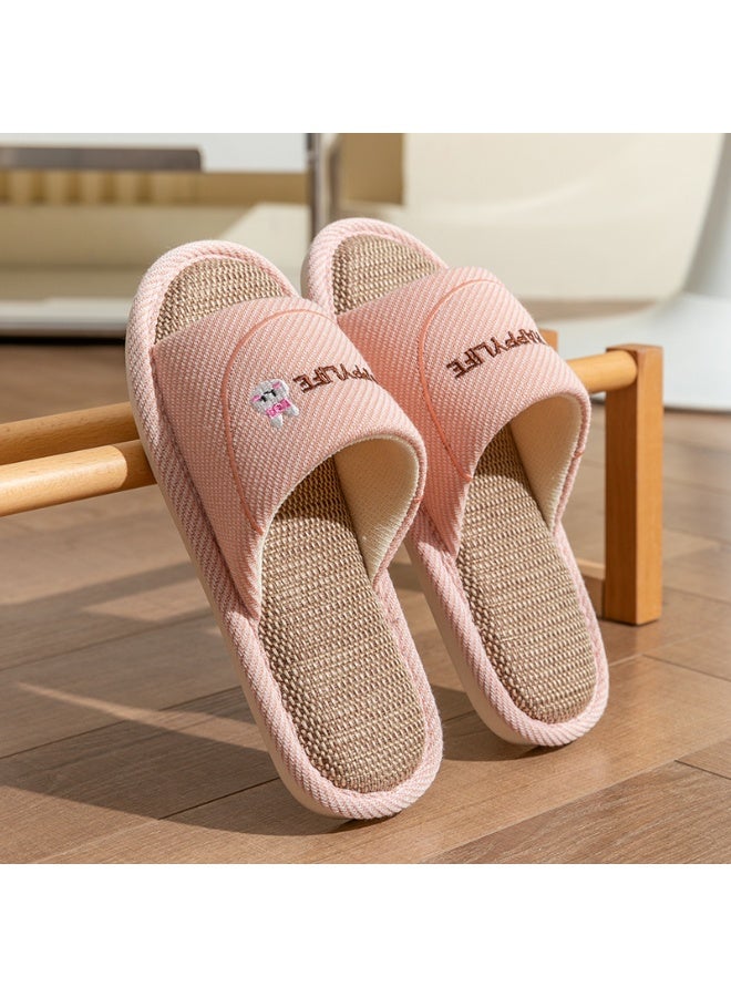 NIBEMINENT Slippers for Men Memory Foam House Bedroom Slippers with Thick Sole Non-Slip Soft Slippers Open Toe Women's Bath Slipper House Sandals for Indoor & Outdoor - Image 1