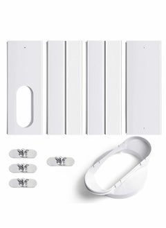 Portable Air Conditioning Window Kit with Coupler Adjustable Window Seal AC Window Seal for AC Units, Sliding AC Exhaust Pipe Kit for 5" Diameter Duct Universal