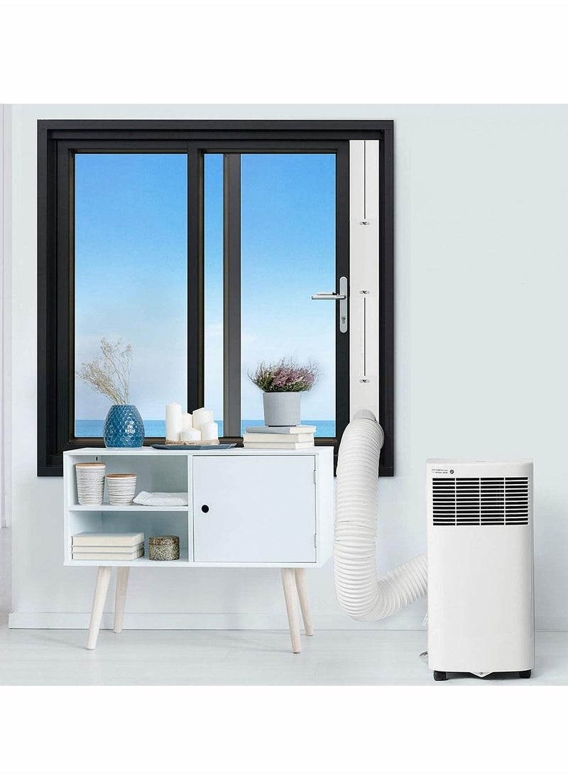 Excefore - Portable Air Conditioning Window Kit with Coupler Adjustable Window Seal AC Window Seal for AC Units, Sliding AC Exhaust Pipe Kit for 5" Diameter Duct Universal - Image 1
