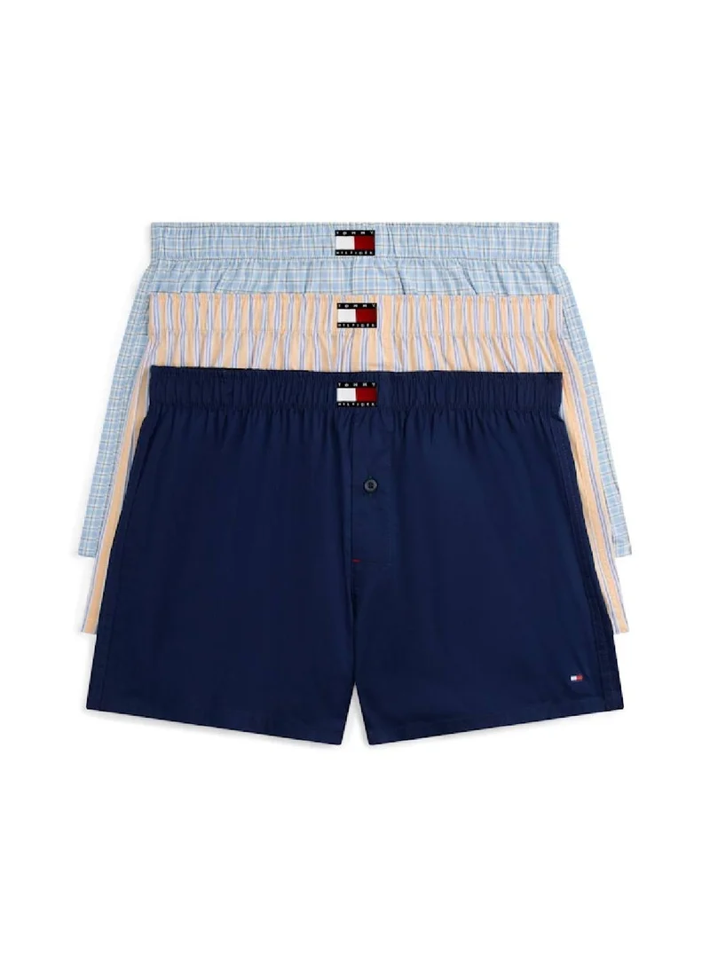 TOMMY HILFIGER 3-Pack Heritage Print Woven Boxer Shorts