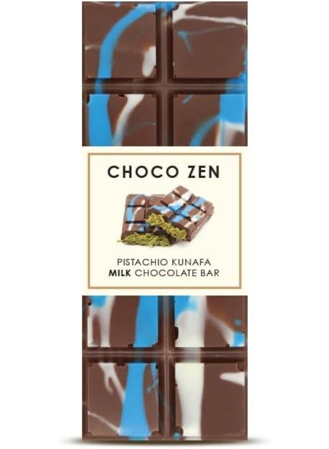 شوكو زين بريميوم بالفستق والكنافة لوح شوكولاتة الحليب 65 جرام - Image 2