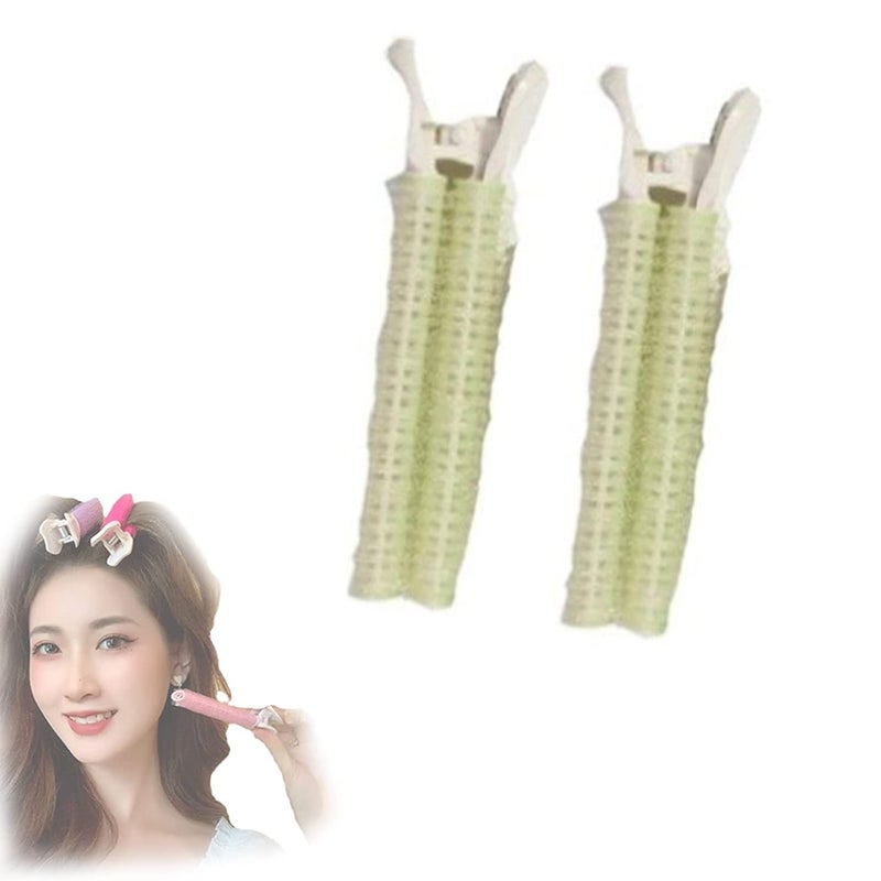comfrt Volumizing Hair Clips, Volumizing Root Clips for Hair, Velcro Hair Clips, Volume Clips for Roots, Rollers for Fluffy Hair Roots, Heatless Hair Curler (2Pcs, Green) - Image 1