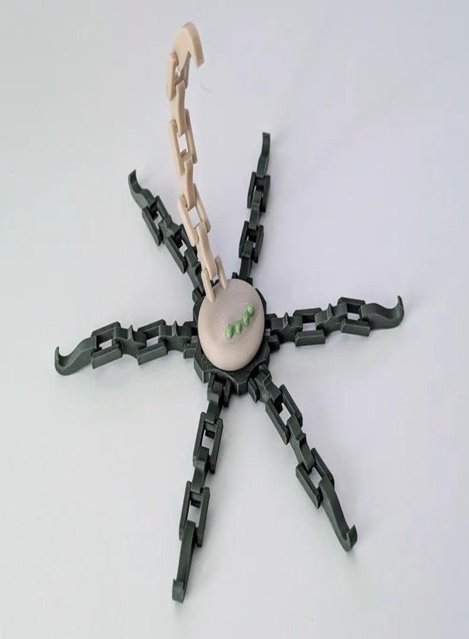 3D Craft DIY Mechanical Spider Robot Building Kit, Educational STEM Toy, Green and Beige - Image 4