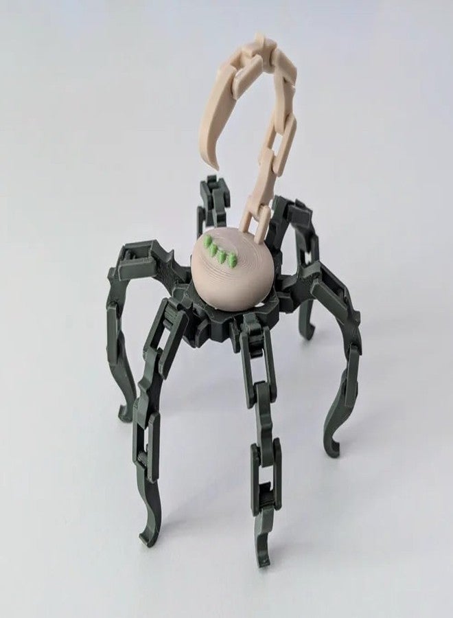 3D Craft DIY Mechanical Spider Robot Building Kit, Educational STEM Toy, Green and Beige - Image 2