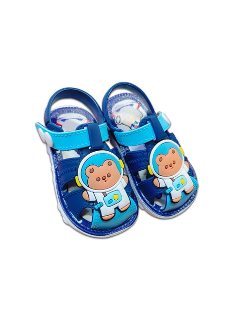 Kids Silicon Sandal With Two Level Push To Close Sandal