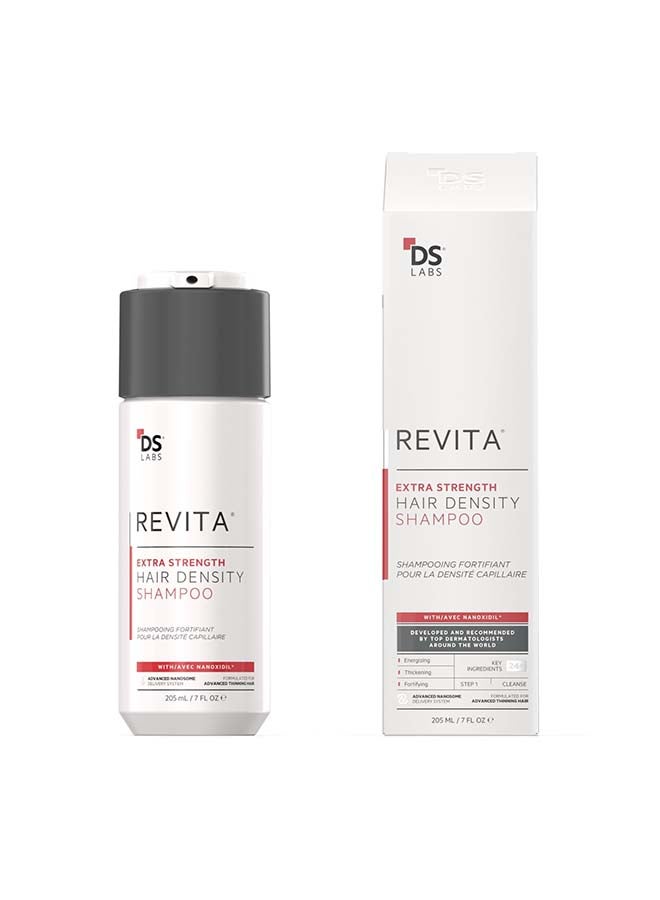 ds labs Revita Extra Strength Hair Density Shampoo For Men & Women - Scalp First Cleanse for Fuller, Thicker Looking Hair, Lightweight Hydration, Sulfate Free, Color Safe 205ml - Image 1