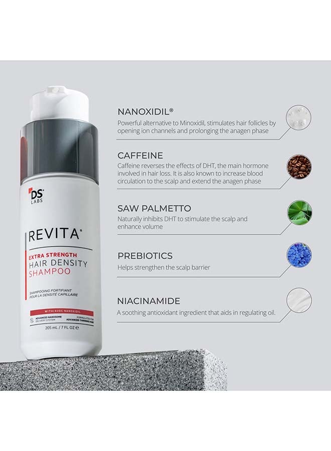 ds labs Revita Extra Strength Hair Density Shampoo For Men & Women - Scalp First Cleanse for Fuller, Thicker Looking Hair, Lightweight Hydration, Sulfate Free, Color Safe 205ml - Image 2