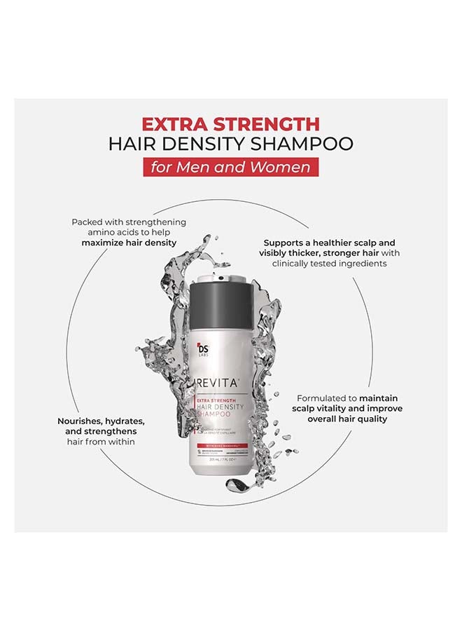 ds labs Revita Extra Strength Hair Density Shampoo For Men & Women - Scalp First Cleanse for Fuller, Thicker Looking Hair, Lightweight Hydration, Sulfate Free, Color Safe 205ml - Image 3