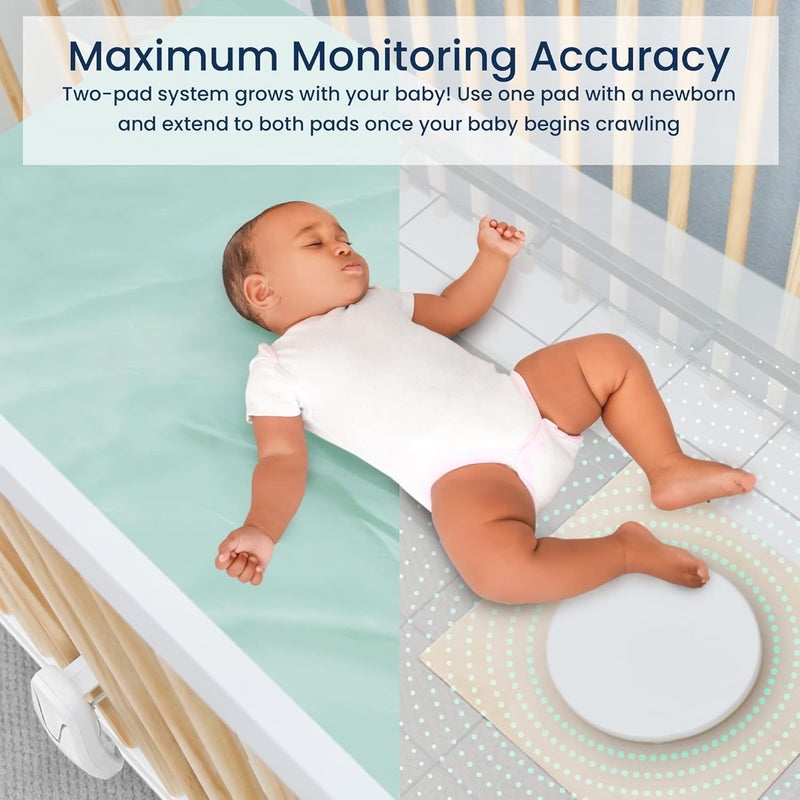 Babysense 7 Baby Sleep Breathing Movement Monitor for Newborn and Infants No WiFi Non Wearable Non Contact Monitor with 2 UnderMattress Sensors for Full Crib Coverage FSA Baby Monitor - Image 3