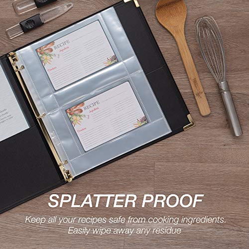 Samsill 8.5 x 11 Inch Recipe Card Page Protectors, 25 Count - 2 Pocket Side Loading Sheets for 3 Ring Binders, 4 x 6 Pocket Sleeves - Image 5