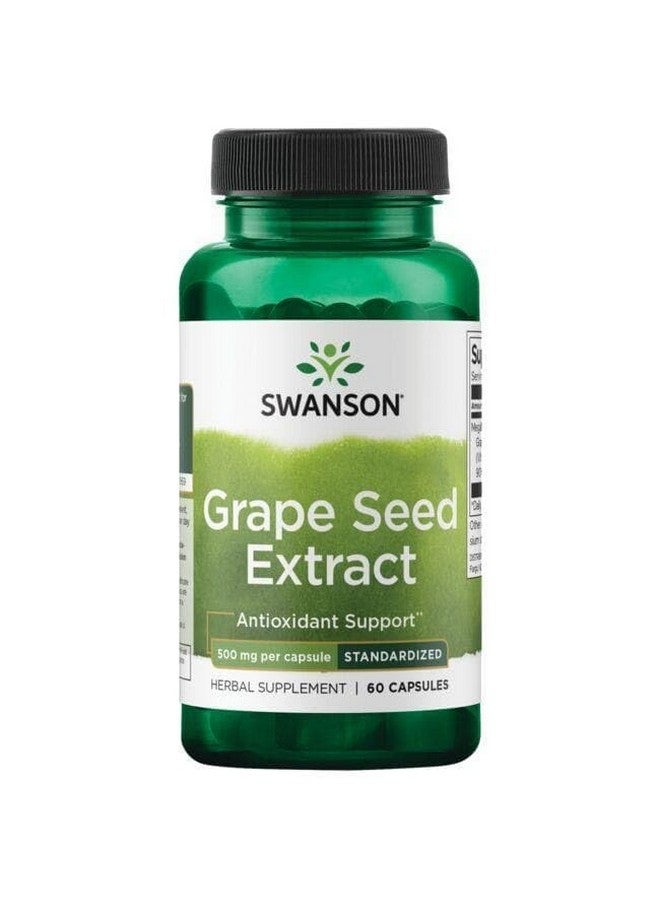 Swanson HERB Grape Seed EXT STD 500MG 60 Cap - Image 4