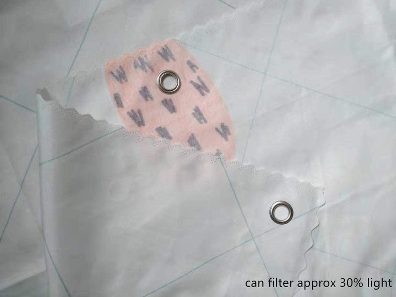 Teanea Cute Bottom Bunk Bed Curtains Sheer Privacy Cloth Underbed Curtains for Low Loft Bed Twin, 2 Panels, Pineapple - Image 3