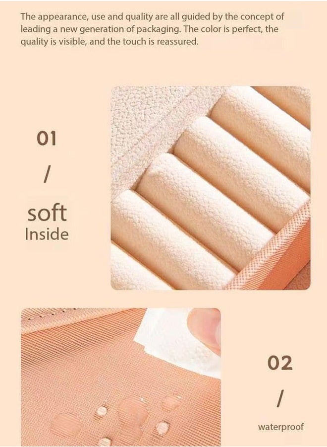 Jewelry Box with Hair Accessories Set,Kids Hair Accessories Set Gift Box Organizer with 132pcs milk brown hair accessories Including Clips, Ties, Barrettes, Bows - Image 4