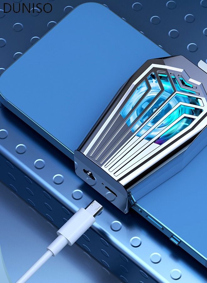 DUNISO Mobile Phone Radiator Cell Phone Cooler Portable Phone Radiator Mobile Phone Cooling Fans Cellphone Cooling Fan Accessories for Game Player Tiktok Outdoor - Image 2