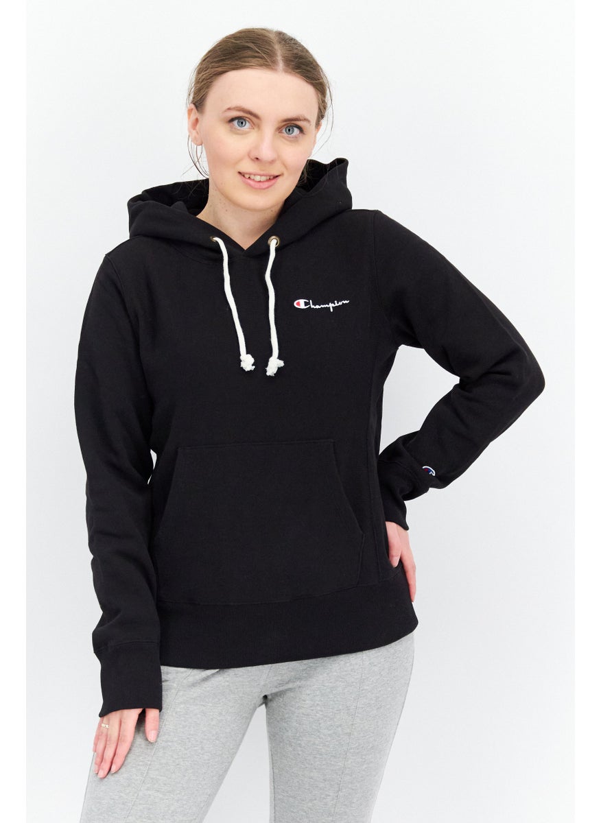 Women Sportswear Fit Brand Logo Training Hoodies, Black - pzsku/Z40D9A106DA80945AA12FZ/45/_/1726109289/dc0355f5-8cef-42e2-9d96-c23e20638d50