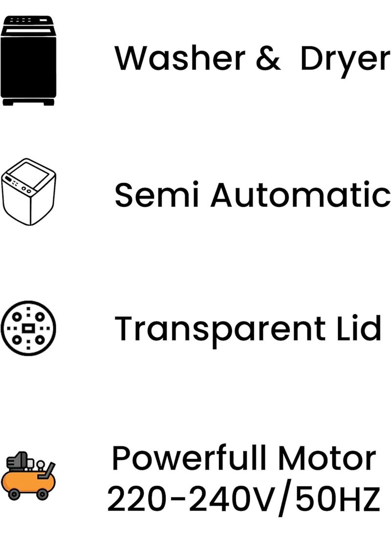 SPJ SPJ TLWTU‑7SAM 7 kg Top‑Load Semi‑Automatic Washing Machine  - Image 2