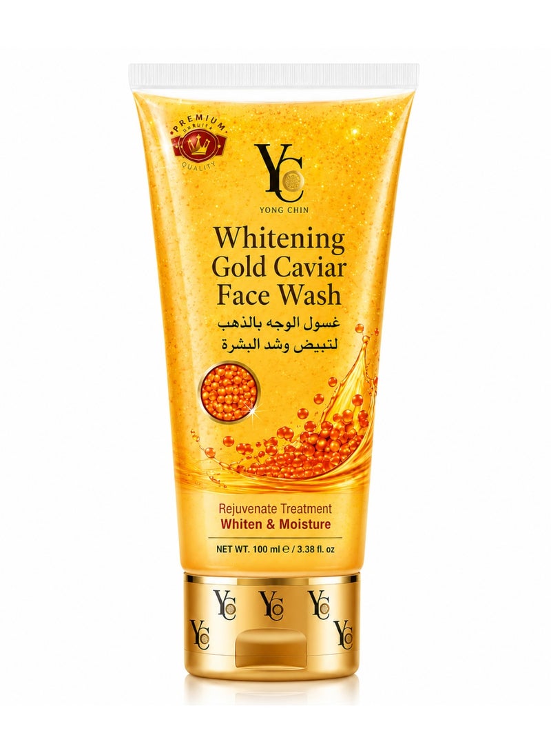 YC Whitening Gold Caviar Face Wash - 100ml - Image 1