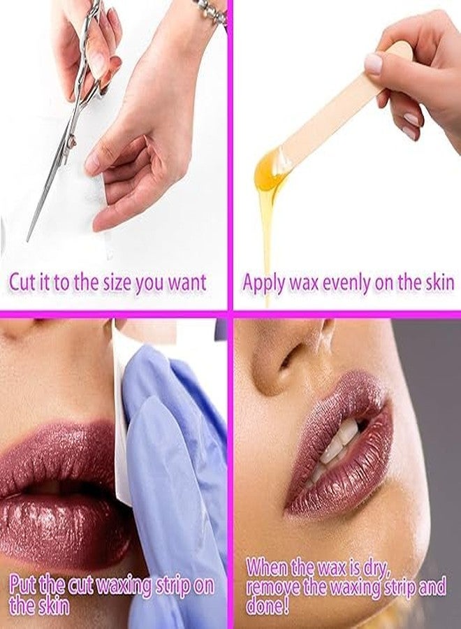 FLIZZOW Waxing Strips, Non Woven Hair Removal Plain Waxing Strips Roll for Body, Facial, Leg Hair Removal (3" X 100Yd) - Image 3