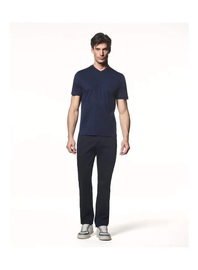 Liwali Modal Blended V-Neck T-Shirt.