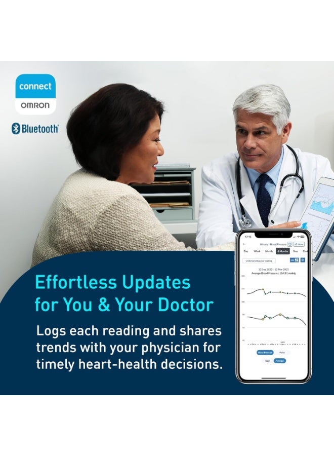 Omron 10 Series Wireless Upper Arm Blood Pressure Monitor – Original Automatic Digital BP Machine with Large Display & Accurate Readings - Image 4