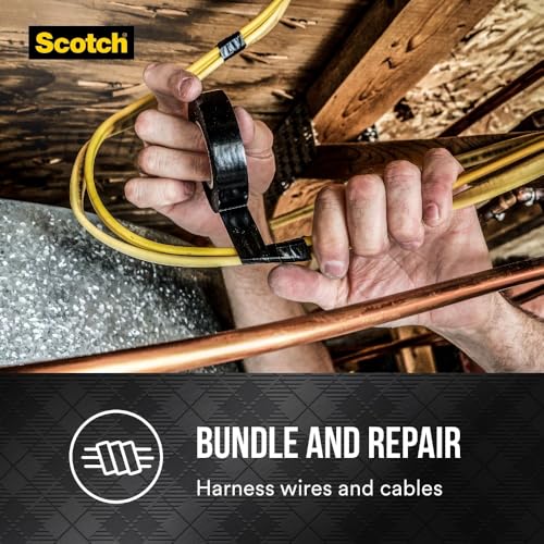 Scotch  شريط كهربائي سكوتش 3M 700، 3/4 بوصة × 66 قدم × 7 ميل، شريط عازل من الفينيل لحماية ميكانيكية ممتازة، للعزل الأساسي حتى 600 فولت، للاستخدام الداخلي والخارجي (03429NA) - Image 4