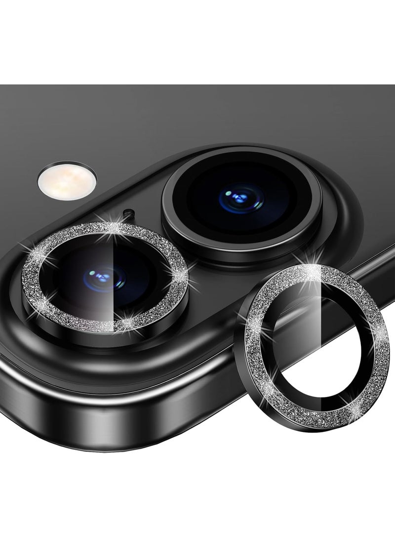 أكاليكس واقي عدسة كاميرا iPhone 17 بحلقة معدنية فردية لامعة، حماية من الخدش بدرجة صلابة 9H، ملحقات هاتف أنيقة، مناسب للحافظات (أسود لامع)