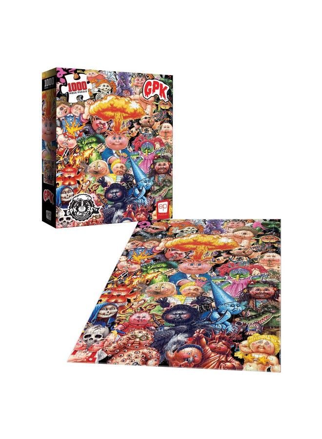 USAopoly Garbage Pail Kids Yuck 1000 Piece Jigsaw Puzzle ; 35Th Anniversary Of Gpk ; Officially Licensed Garbage Pail Kids Merchandise ; Collectible Puzzle Featuring Original Gpk Favorites Red - Image 3