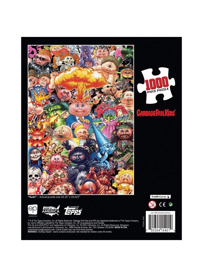 USAopoly Garbage Pail Kids Yuck 1000 Piece Jigsaw Puzzle ; 35Th Anniversary Of Gpk ; Officially Licensed Garbage Pail Kids Merchandise ; Collectible Puzzle Featuring Original Gpk Favorites Red - Image 5