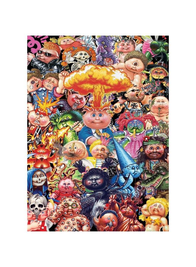 USAopoly Garbage Pail Kids Yuck 1000 Piece Jigsaw Puzzle ; 35Th Anniversary Of Gpk ; Officially Licensed Garbage Pail Kids Merchandise ; Collectible Puzzle Featuring Original Gpk Favorites Red - Image 4
