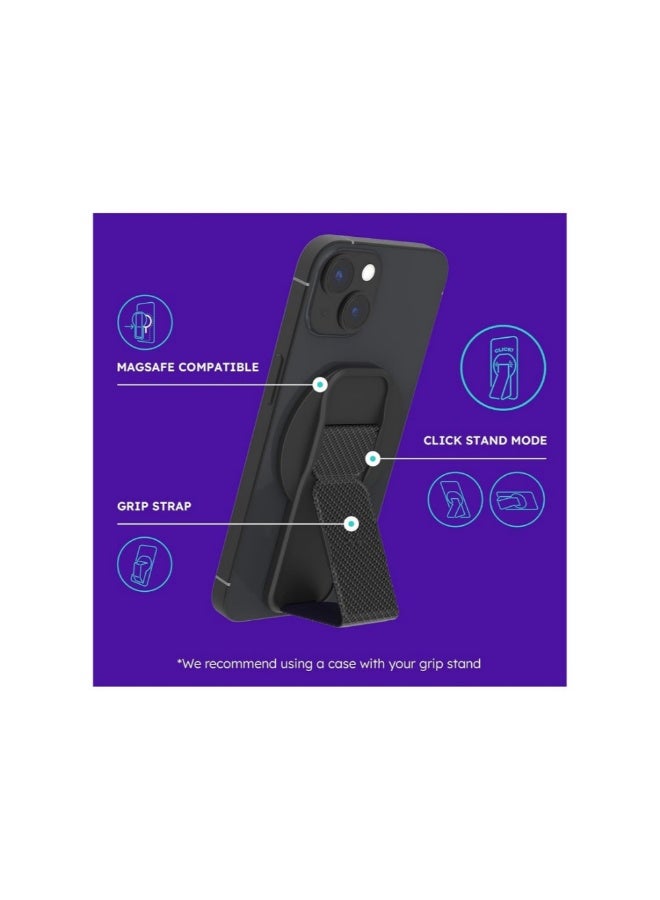 ACLIX MagSafe Magnetic Phone Grip Stand – Finger Ring Strap & Kickstand for iPhone 16/15/14/13/12 Pro Max - Image 3