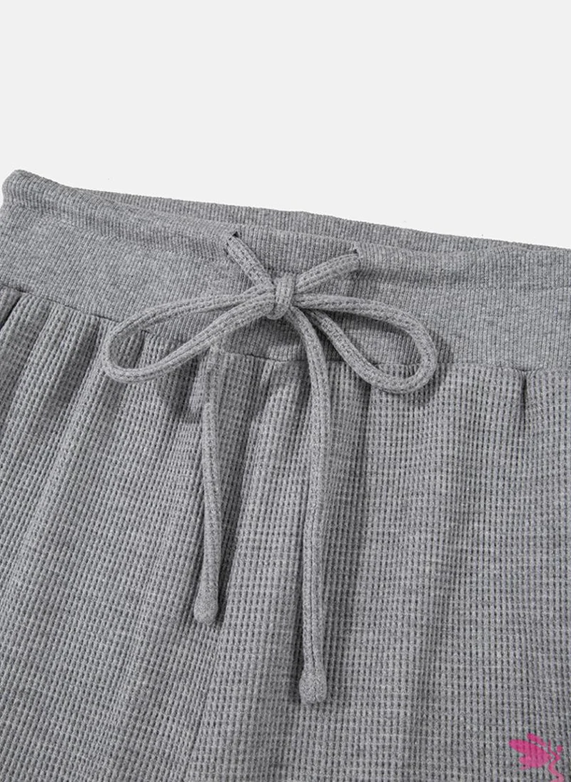 YUNIQEE Grey Plain Casual Trousers