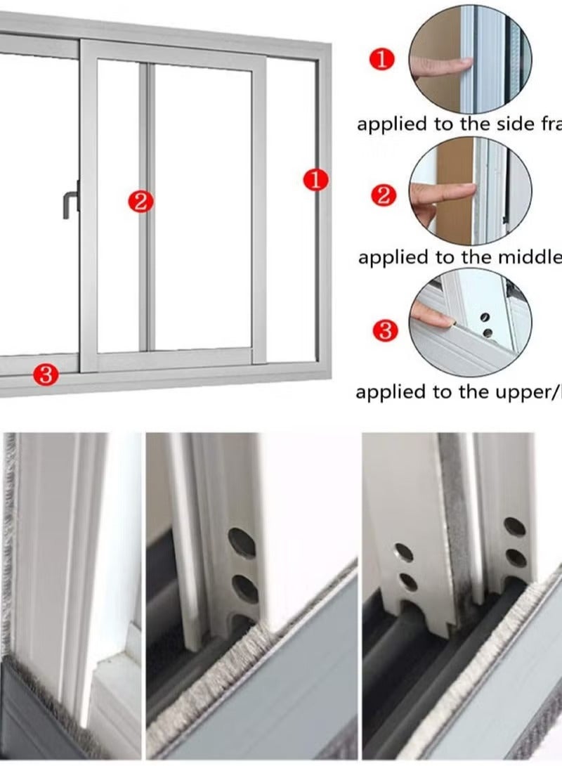 Self Adhesive Seal Strip Weatherstrip for Windows and Doors House Soundproofing Windproof Dustproof Stronger Stickiness 9MM Wide 5MM Thick - Image 5