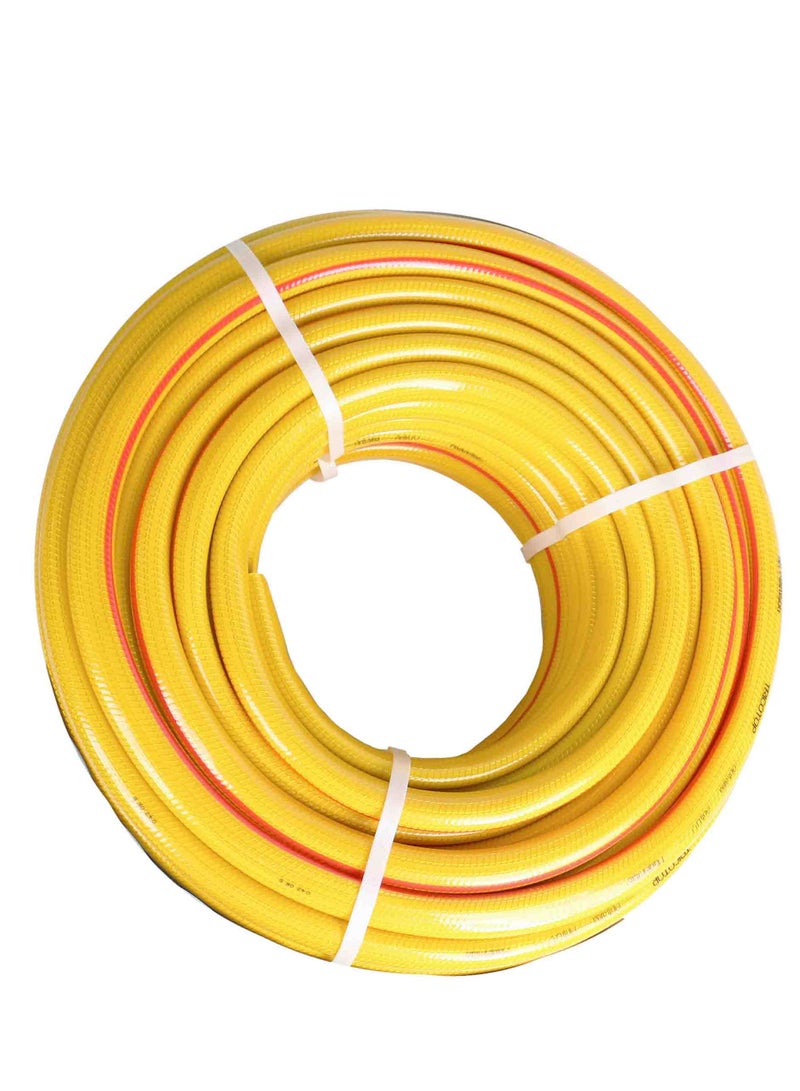 NAMSON HEAVY DUTY WATER HOSE 19MM 3/4 INCH X 50M NT1950 21BAR, KNITTED EXTRA FLEXIBLE PVC, 4 LAYERS, WEATHER PROOF SURVIVE -20 AND +60 TEMP.  ANTI ALGAE ANTI UV, MADE IN ITALY - Image 1
