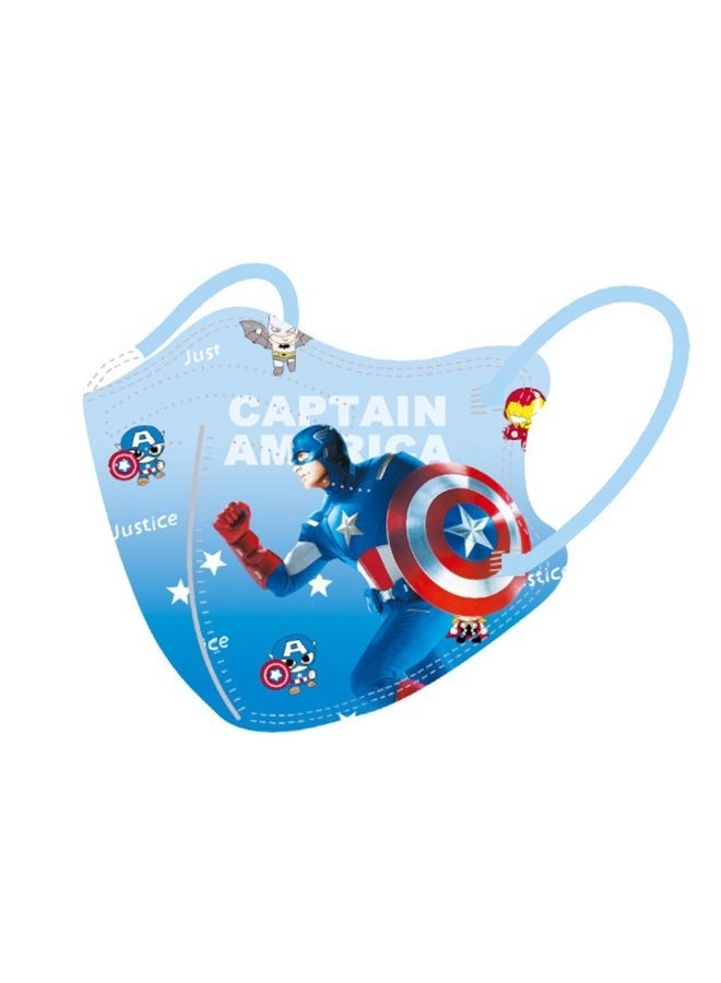 SPIDERMAN Individually wrapped children's disposable masks, 60 pieces of masks for children and teenagers, 3-layer cute unisex children's masks - Image 4