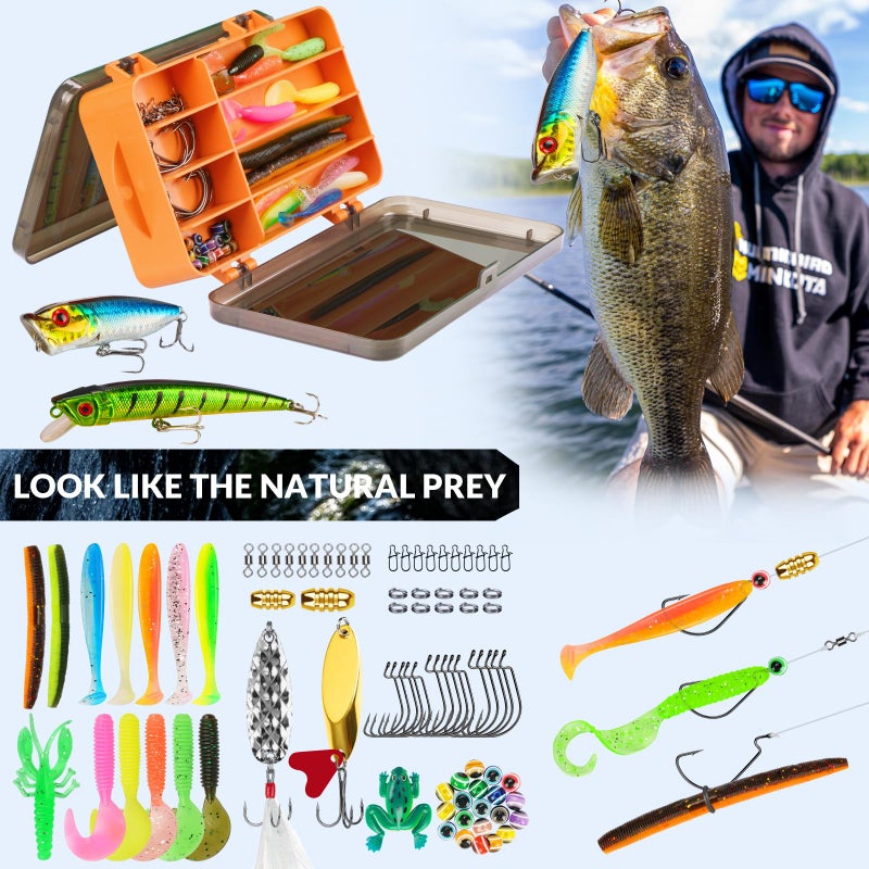 THKFISH Fishing Backpack with Tackle Boxes, 20L Waterproof Tackle Sling Bag with Lures Kit, Fish Lip Gripper, Pliers, Scissors, Fishing Gifts for Men Women - Image 4