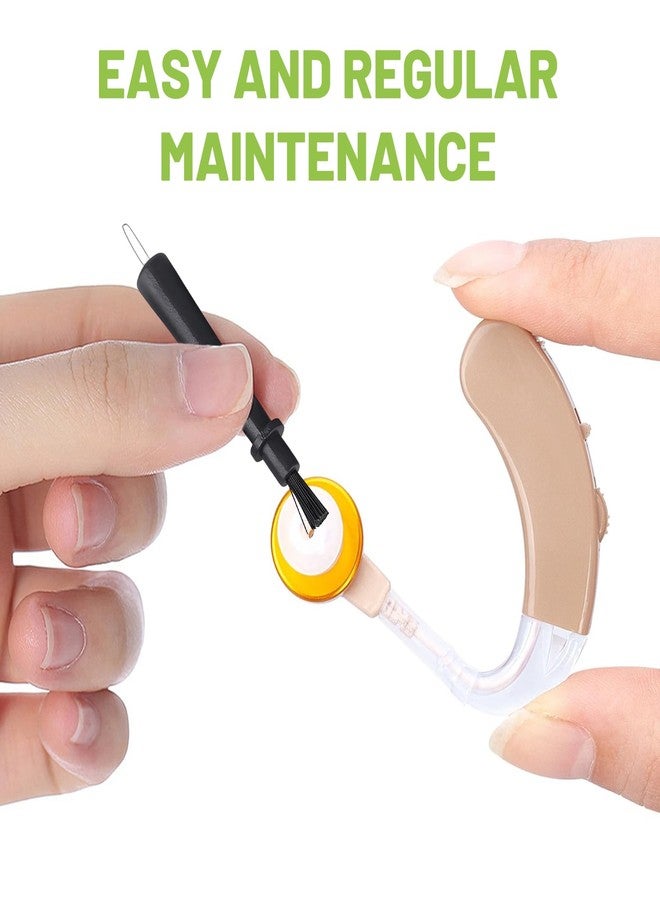 panthra 10 Pieces Hearing Aid Cleaning Brush, Small and Portable, with Wax Loop for Hearing Aid Maintenance and Clean (Black) - Image 3