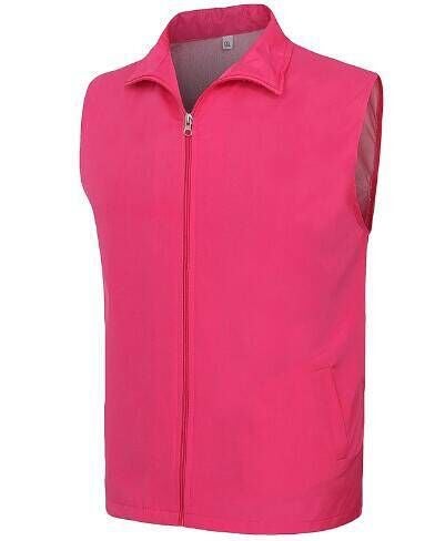 The vest will be printed for LOGO public welfare activities, volunteers, supermarket advertising lapel vest fluorescent green Rose Red 