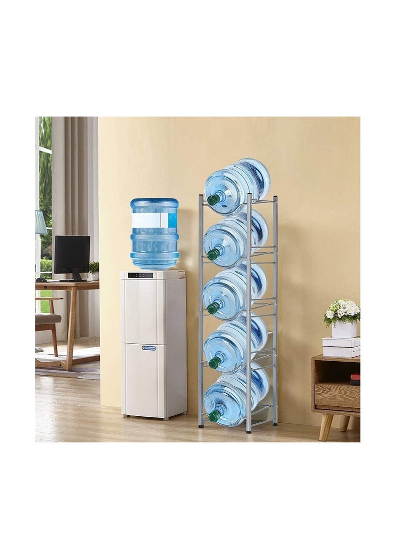 Generic - Water Bottle Storage Rack Stand Holder For 5 Gallon Water Dispenser 5 Tier For Home Office Kitchen - Image 1