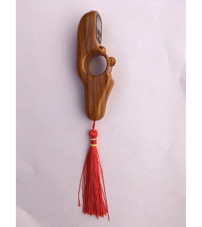 TheMujtaba Digital Tasbeeh Hand Tally Counter Finger Ring Digital Counting Machine Counter Tasbeeh & Jaap mala for Counting Purpose with LED (Pack of 1) (Wood Brown) - Image 4