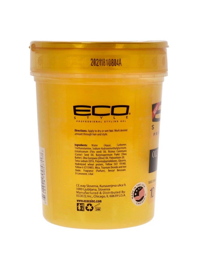 ecoco Eco Style Gel - Olive Oil And Shea Butter Black Castor Oil And Flaxseed - Superior Hold And Healthy Shine - Helps Moisturize Scalp - Repairs Damaged Follicles - Promotes Hair Growth - 32 Oz - Image 2