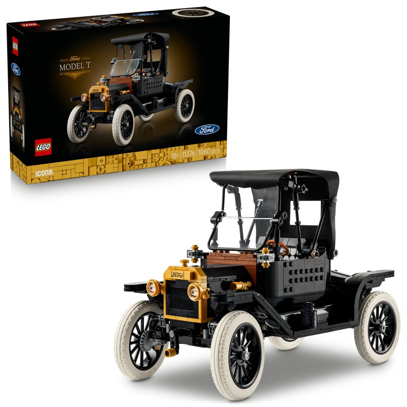 LEGO Icons Ford Model T 11376 Building Toy Set (1060 Pieces)