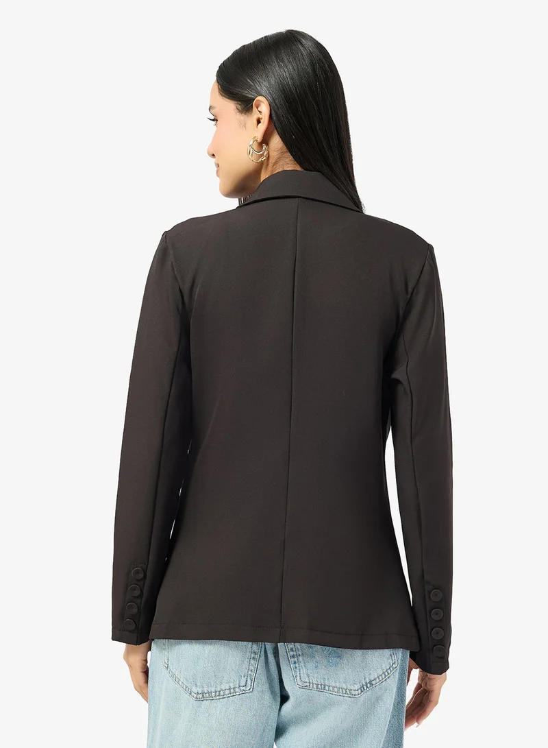 Ginger Collared Cinched Waist Shirt