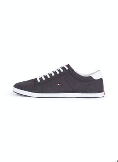 TOMMY HILFIGER Men's Canvas Lace Up Trainers Sneakers, Navy  - Image 2